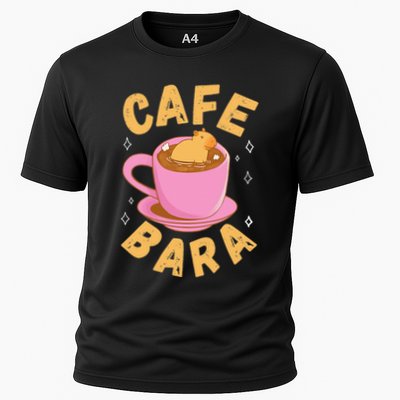 Cafe Bara Rodent Animals Vintage Capybaras Funny Capybara  Performance Shirt