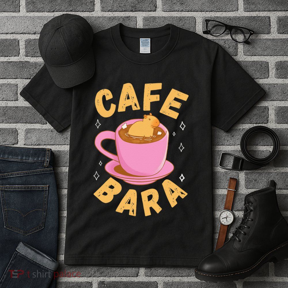 Cafe Bara Rodent Animals Vintage Capybaras Funny Capybara  Tall T-Shirt