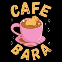 Cafe Bara Rodent Animals Vintage Capybaras Funny Capybara  Button