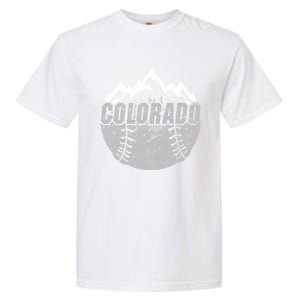 Colorado Baseball Rocky Mountains Design Cool Gift Garment-Dyed Heavyweight T-Shirt