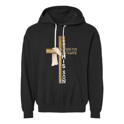 Christian Believer Religious Pastor Bible Scripture Garment-Dyed Fleece Hoodie