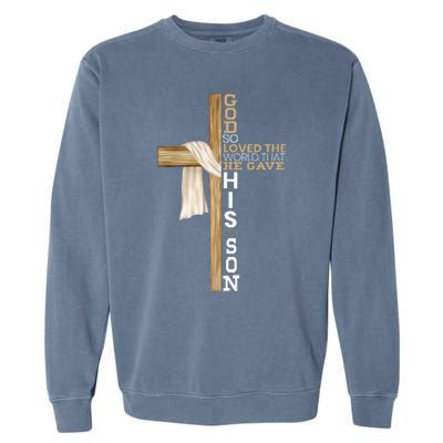 Christian Believer Religious Pastor Bible Scripture Garment-Dyed Sweatshirt