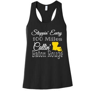 Callin Baton Rouge Music Concert Women's Racerback Tank