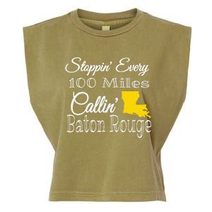 Callin Baton Rouge Music Concert Garment-Dyed Women's Muscle Tee