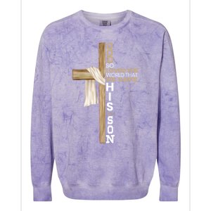 Christian Believer Religious Pastor Bible Scripture Gift Colorblast Crewneck Sweatshirt