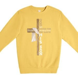 Christian Believer Religious Pastor Bible Scripture Gift Premium Crewneck Sweatshirt