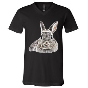 Cool Bunny Rabbit Graphic Great Funny Easter Gift V-Neck T-Shirt