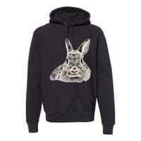 Cool Bunny Rabbit Graphic Great Funny Easter Gift Premium Hoodie