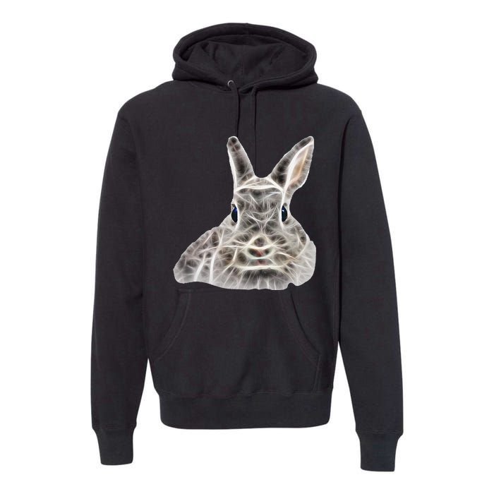 Cool Bunny Rabbit Graphic Great Funny Easter Gift Premium Hoodie