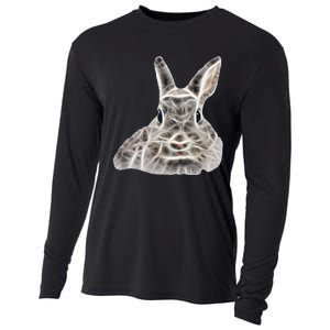 Cool Bunny Rabbit Graphic Great Funny Easter Gift Cooling Performance Long Sleeve Crew