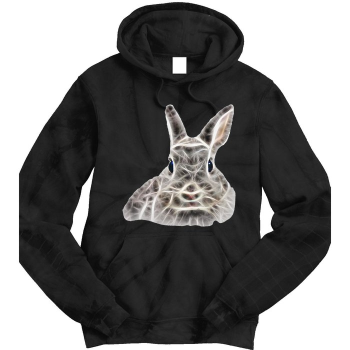 Cool Bunny Rabbit Graphic Great Funny Easter Gift Tie Dye Hoodie