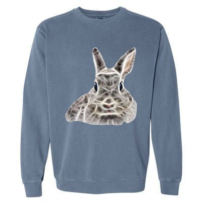 Cool Bunny Rabbit Graphic Great Funny Easter Gift Garment-Dyed Sweatshirt