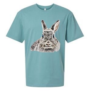 Cool Bunny Rabbit Graphic Great Funny Easter Gift Sueded Cloud Jersey T-Shirt