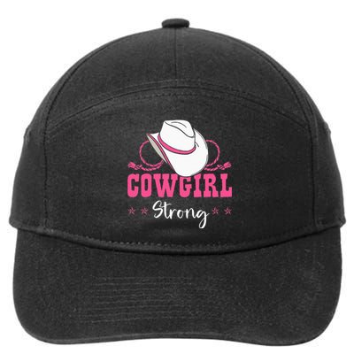 Cowgirl Barrel Racing Roping Horseback Riding Rodeo 7-Panel Snapback Hat