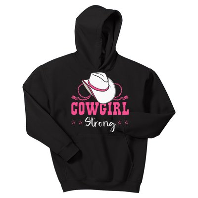 Cowgirl Barrel Racing Roping Horseback Riding Rodeo Kids Hoodie