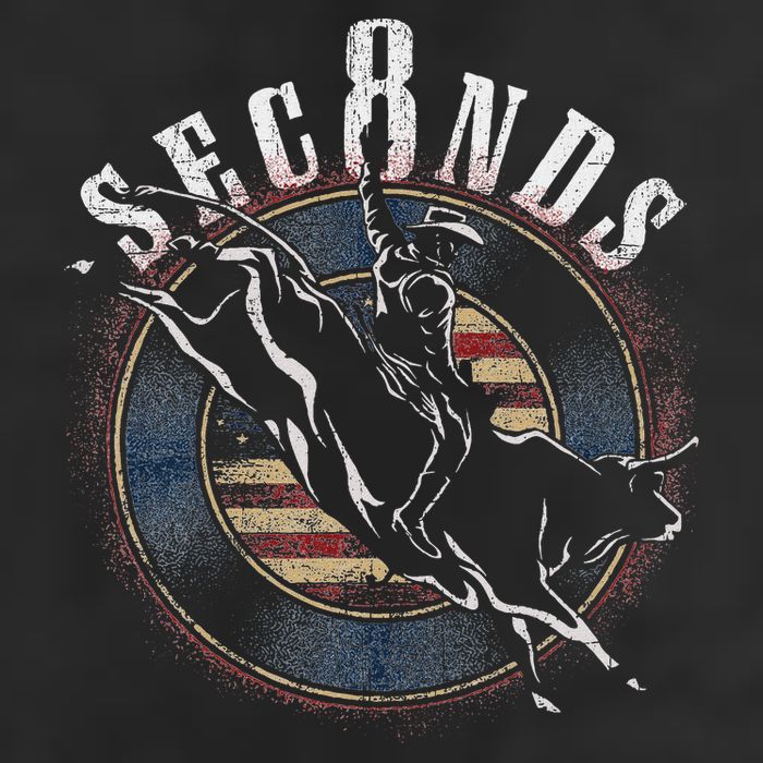 Cowboy Bull Riding Eight Seconds Rider Usa Flag Adult Drive Performance Visor