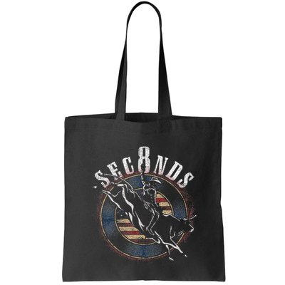 Cowboy Bull Riding Eight Seconds Rider Usa Flag Bag