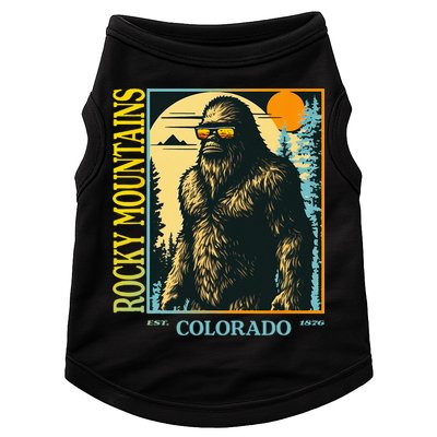 Colorado Bigfoot Retro Vintage Cool Sasquatch Yeti Doggie Tank