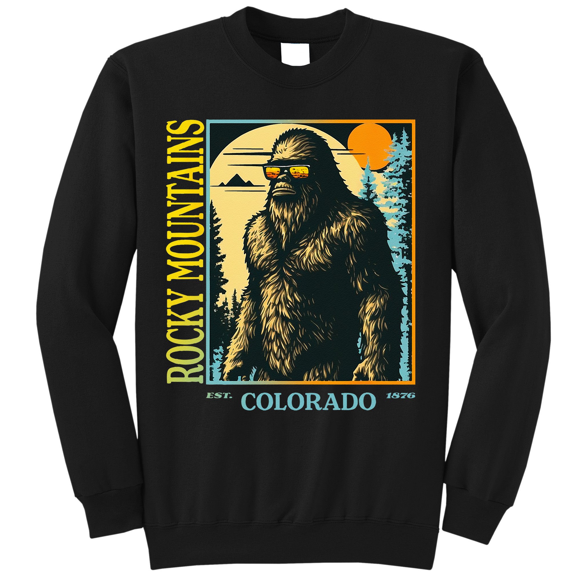 Colorado Bigfoot Retro Vintage Cool Sasquatch Yeti Sweatshirt