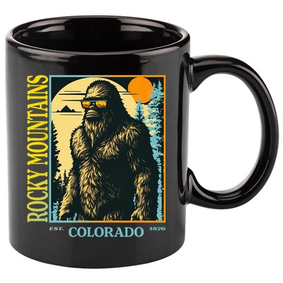Colorado Bigfoot Retro Vintage Cool Sasquatch Yeti 11oz C Handle Ceramic Mug