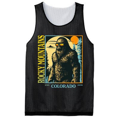 Colorado Bigfoot Retro Vintage Cool Sasquatch Yeti Mesh Reversible Basketball Jersey Tank