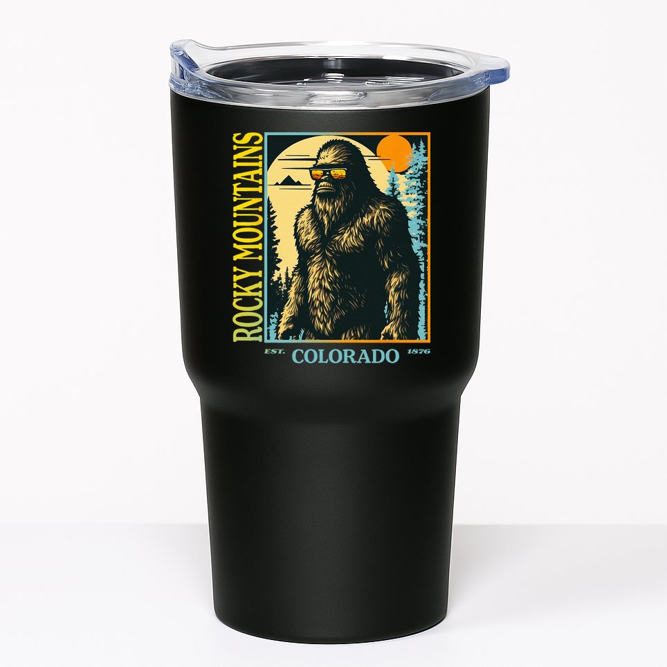 Colorado Bigfoot Retro Vintage Cool Sasquatch Yeti Tumbler