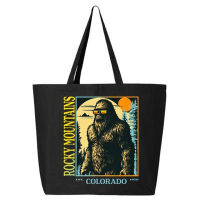 Colorado Bigfoot Retro Vintage Cool Sasquatch Yeti 25L Jumbo Tote