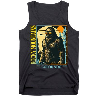 Colorado Bigfoot Retro Vintage Cool Sasquatch Yeti Tank Top