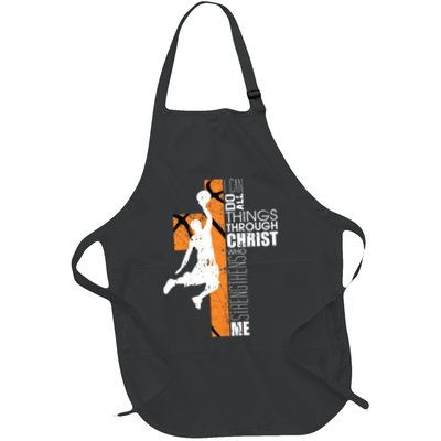 Christian Basketball Religious Bible Verse Philippians 4:13 Apron