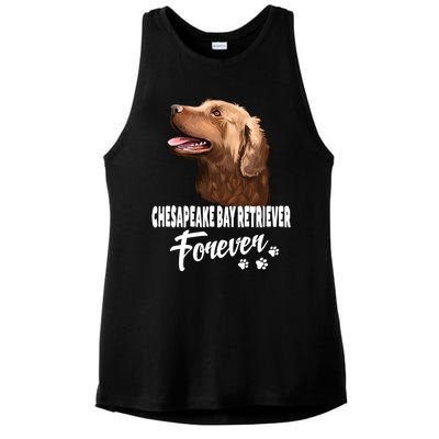 Chesapeake Bay Retriever Forever Cute Dog Lover Gift Great Gift Ladies PosiCharge Tri-Blend Wicking Tank