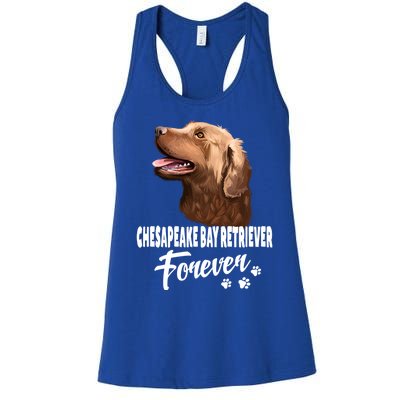 Chesapeake Bay Retriever Forever Cute Dog Lover Gift Great Gift Women's Racerback Tank