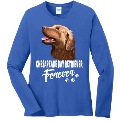 Chesapeake Bay Retriever Forever Cute Dog Lover Gift Great Gift Ladies Long Sleeve Shirt