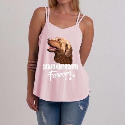 Chesapeake Bay Retriever Forever Cute Dog Lover Gift Great Gift Women's Strappy Tank