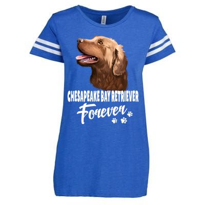 Chesapeake Bay Retriever Forever Cute Dog Lover Gift Great Gift Enza Ladies Jersey Football T-Shirt