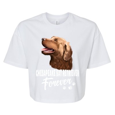 Chesapeake Bay Retriever Forever Cute Dog Lover Gift Great Gift Bella+Canvas Jersey Crop Tee