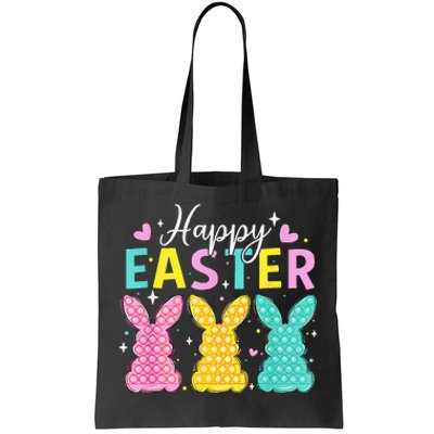 Cute Bunny Rabbit Eggs Hunting Happy Easter Tote Bag