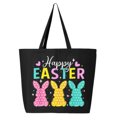 Cute Bunny Rabbit Eggs Hunting Happy Easter 25L Jumbo Tote