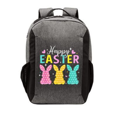 Cute Bunny Rabbit Eggs Hunting Happy Easter Vector Backpack