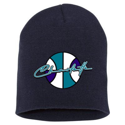 Charlotte Basketball Signature Short Acrylic Beanie