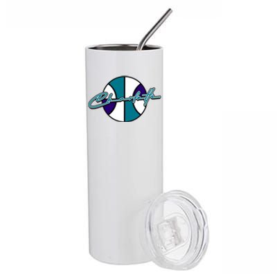 Charlotte Basketball Signature Stainless Steel Tumbler