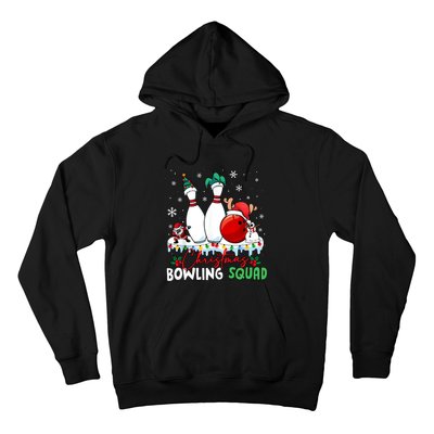 Christmas Bowling Squad Funny Bowling Lover Santa Claus Snowman Hoodie