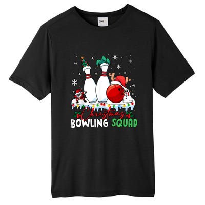 Christmas Bowling Squad Funny Bowling Lover Santa Claus Snowman Tall Fusion ChromaSoft Performance T-Shirt