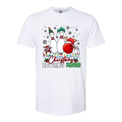 Christmas Bowling Squad Funny Bowling Lover Santa Claus Snowman Softstyle CVC T-Shirt