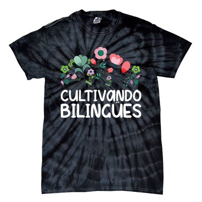 Cultivando Bilinges Spanish Teacher Spanish Teaching Tie-Dye T-Shirt