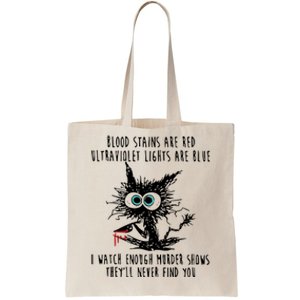 Cat Blood Stains Are Red Ultraviolet Lights Tote Bag