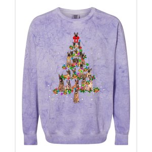 Cute Belgium Shepherd Dog Christmas Tree Gift Decoration Xmas Gift Colorblast Crewneck Sweatshirt