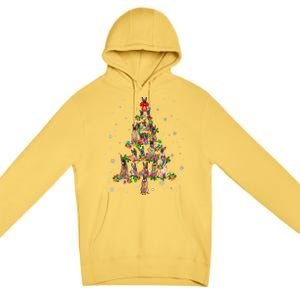 Cute Belgium Shepherd Dog Christmas Tree Gift Decoration Xmas Gift Premium Pullover Hoodie