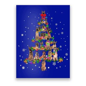 Cute Belgium Shepherd Dog Christmas Tree Gift Decoration Xmas Gift Poster