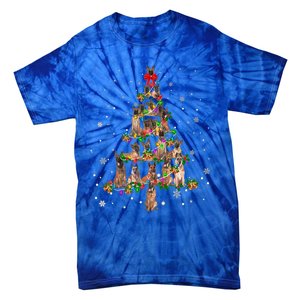 Cute Belgium Shepherd Dog Christmas Tree Gift Decoration Xmas Gift Tie-Dye T-Shirt