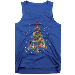 Cute Belgium Shepherd Dog Christmas Tree Gift Decoration Xmas Gift Tank Top